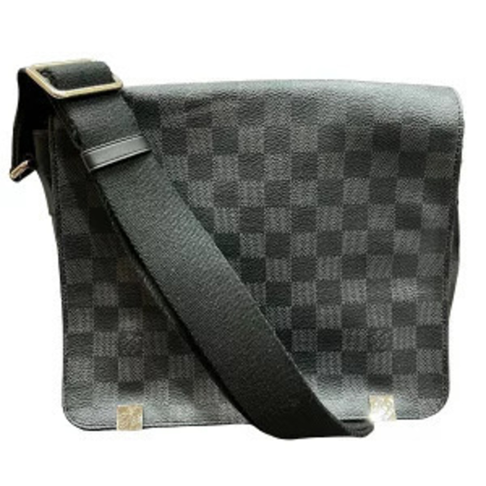 Louis Vuitton Damier Graphite Black District Bag Shoulder